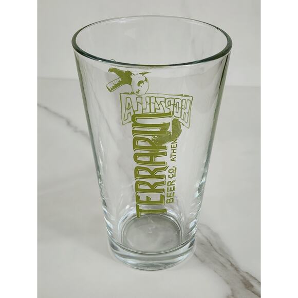Terrapin Hopzilla Ale Pint Beer Clear Glass Tumbler 16oz Brewery 5 3/4" x2 - Picture 4 of 15
